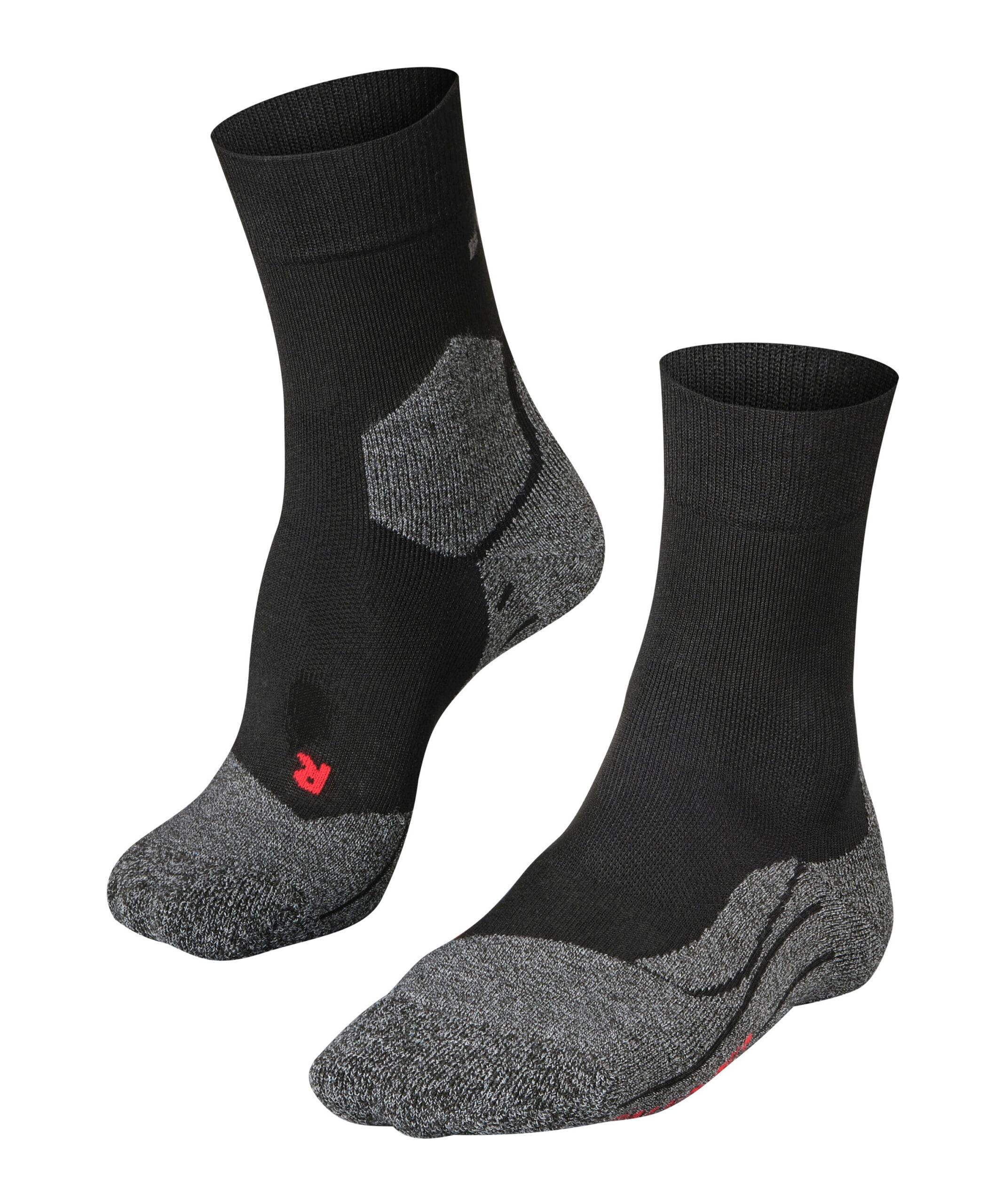 Chaussettes de course confortables pour hommes RU3 – Noires – Pointure 44-45