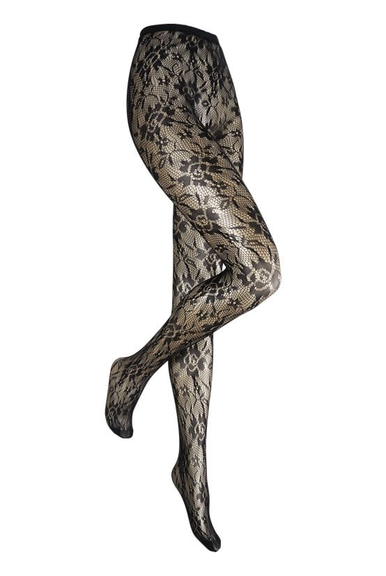 Collants à fleurs fantaisie – L-XL