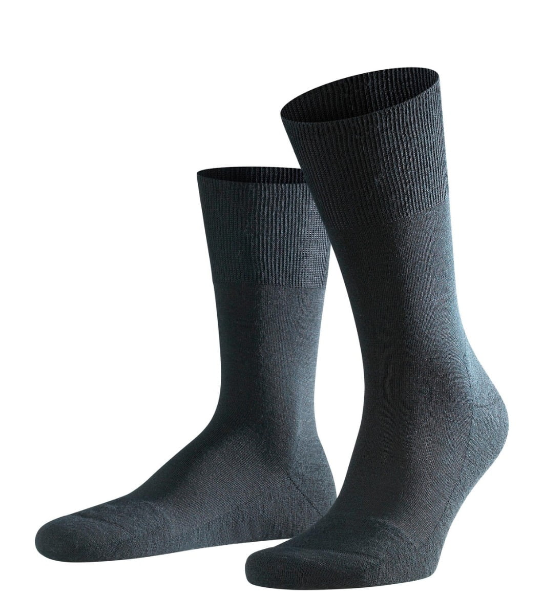 Chaussettes homme Airport à semelle éponge – Noires – Pointures 41-42