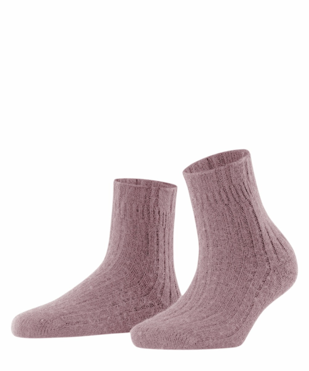 Chaussettes de lit côtelées pour femmes – Brique – 39-42