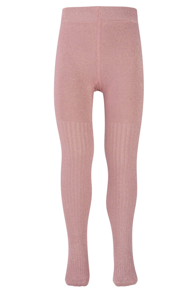 Collants à paillettes pour enfants avec motif ajouré – Braun scin – 134-146