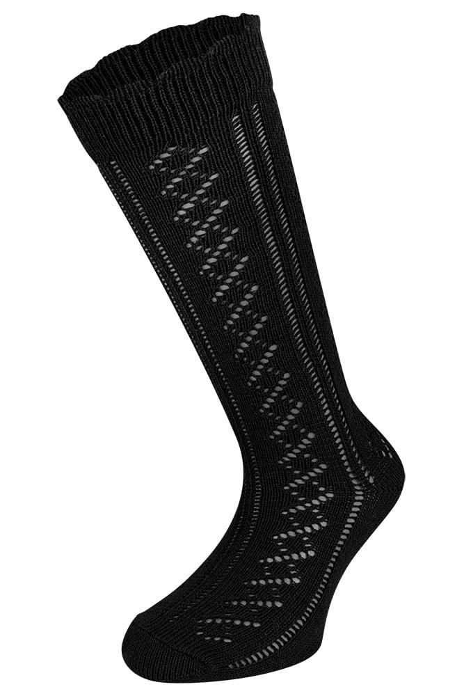 Chaussettes hautes pour enfants – Noires – 17-18