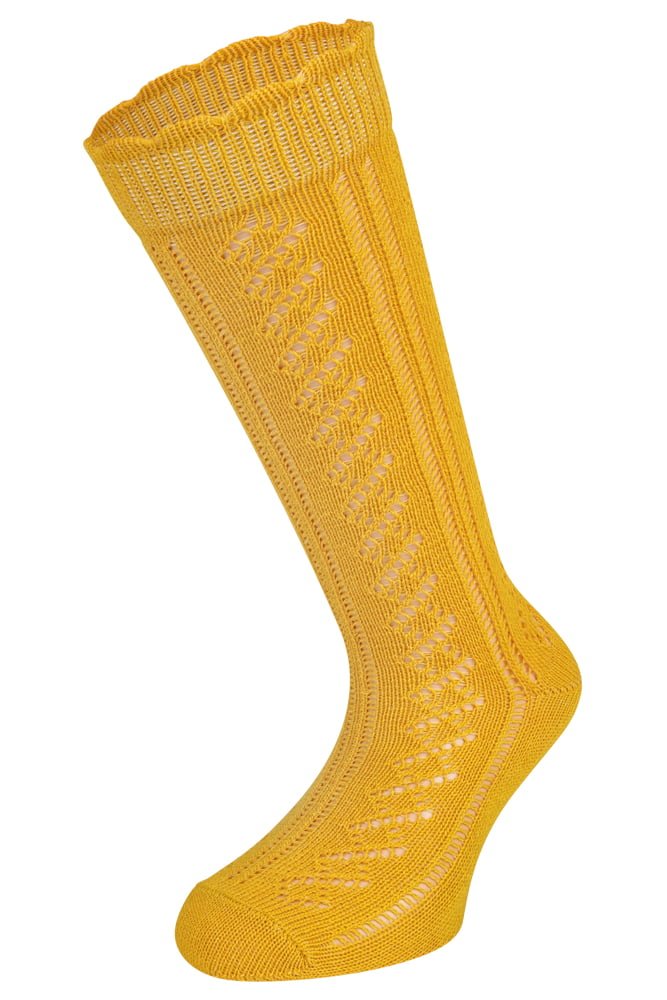 Chaussettes hautes pour enfants – Miel – 17-18