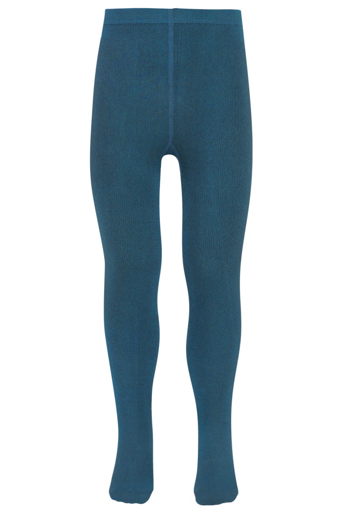 Collants en coton pour enfants – Bleu pétrole – 80-86