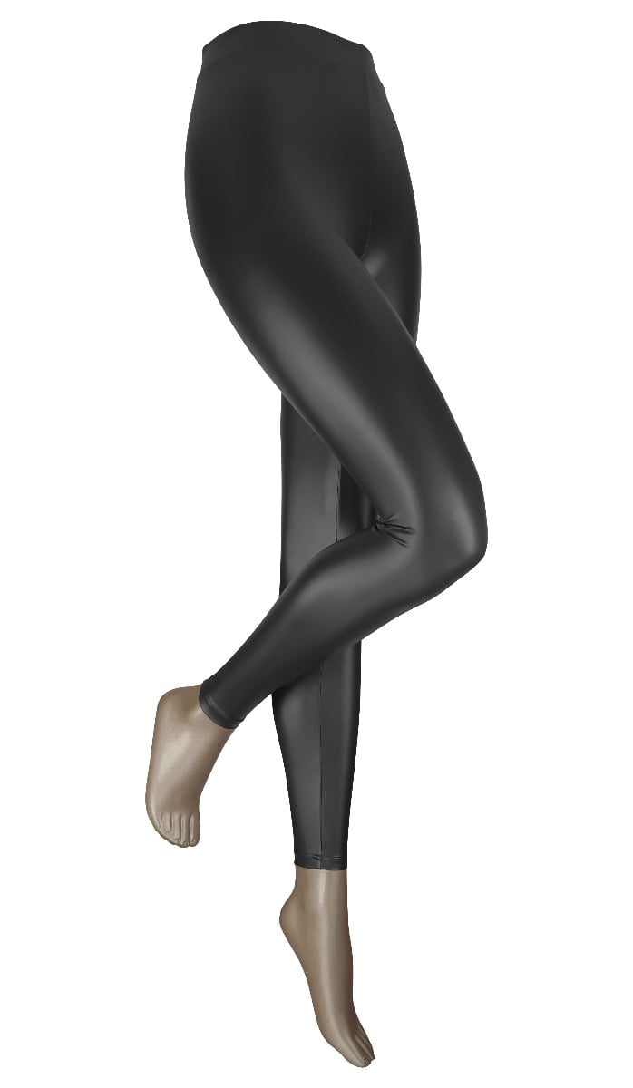 Leggings effet cuir – Noir – L-XL