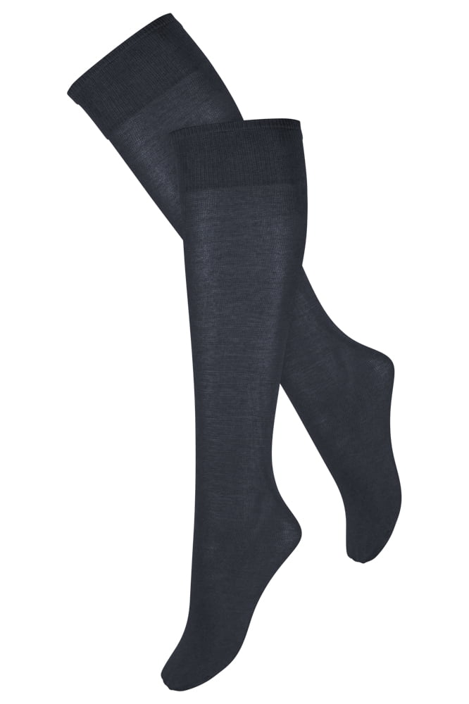 Chaussettes hautes en coton Marianne – Bleu marine