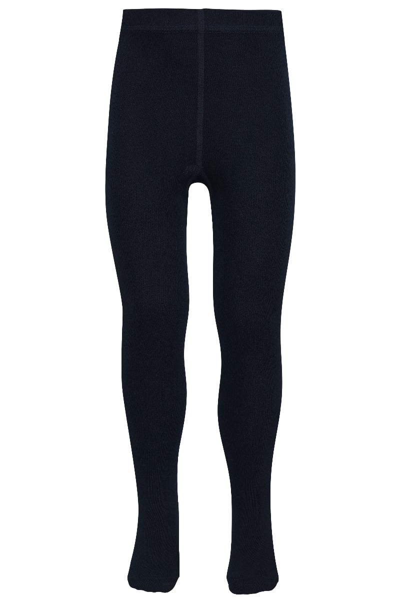 Collants en coton pour enfants - Bleu marine - 122-128
