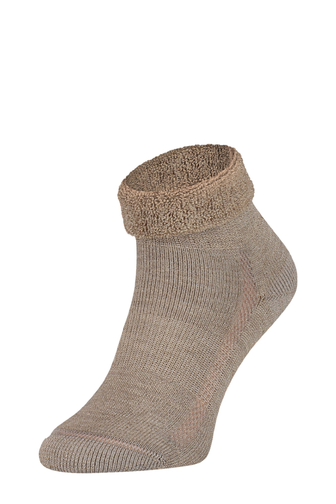 Chaussettes S9 en laine mérinos avec semelle éponge – Beige – 35-38