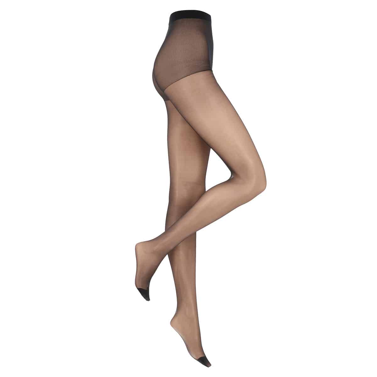 Collants seconde peau 15 deniers – Noir – XL