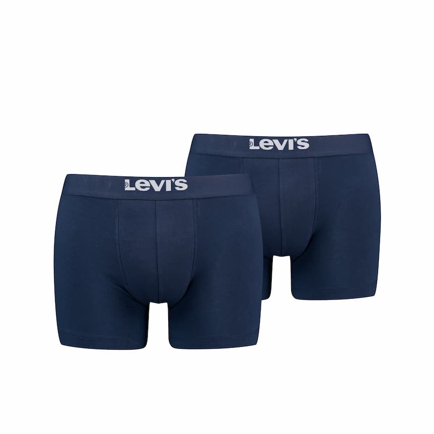 Lot de 2 boxers homme unis – Bleu marine – Taille L