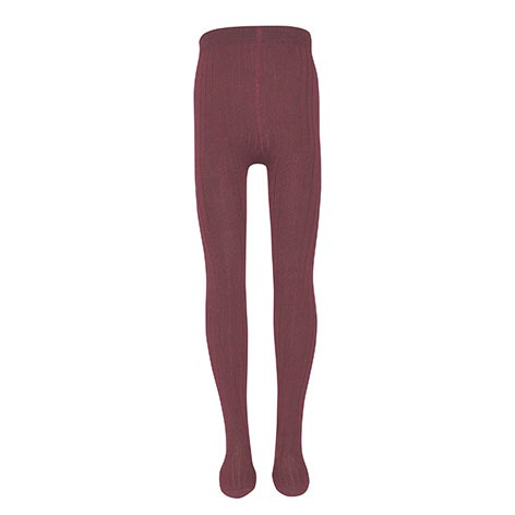 Collants enfant en coton côtelé - Rhododendron - 152-164